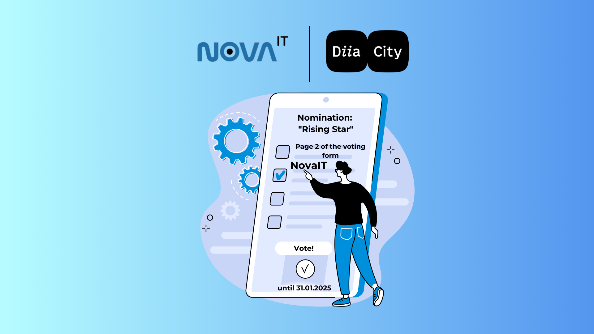 NovaTalks is nominated for the Diia.City Awards! Support us! ⚡️🎉